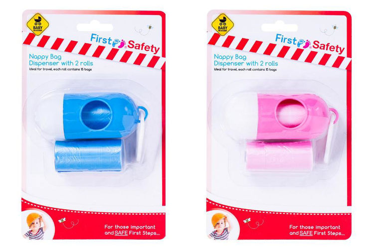 Picture of FS721-7215, Nappy Bag Dispenser With Rolls PINK